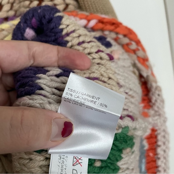 CHLOE Chunky Knit Multi-color Runway Sweater \\ S - Picture 13 of 14
